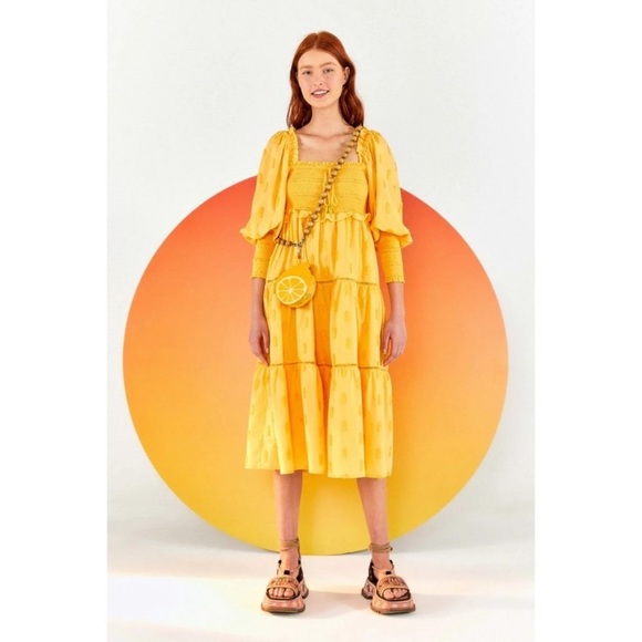 Farm rio 3D pineapple midi dress XS - Picture 3 of 5